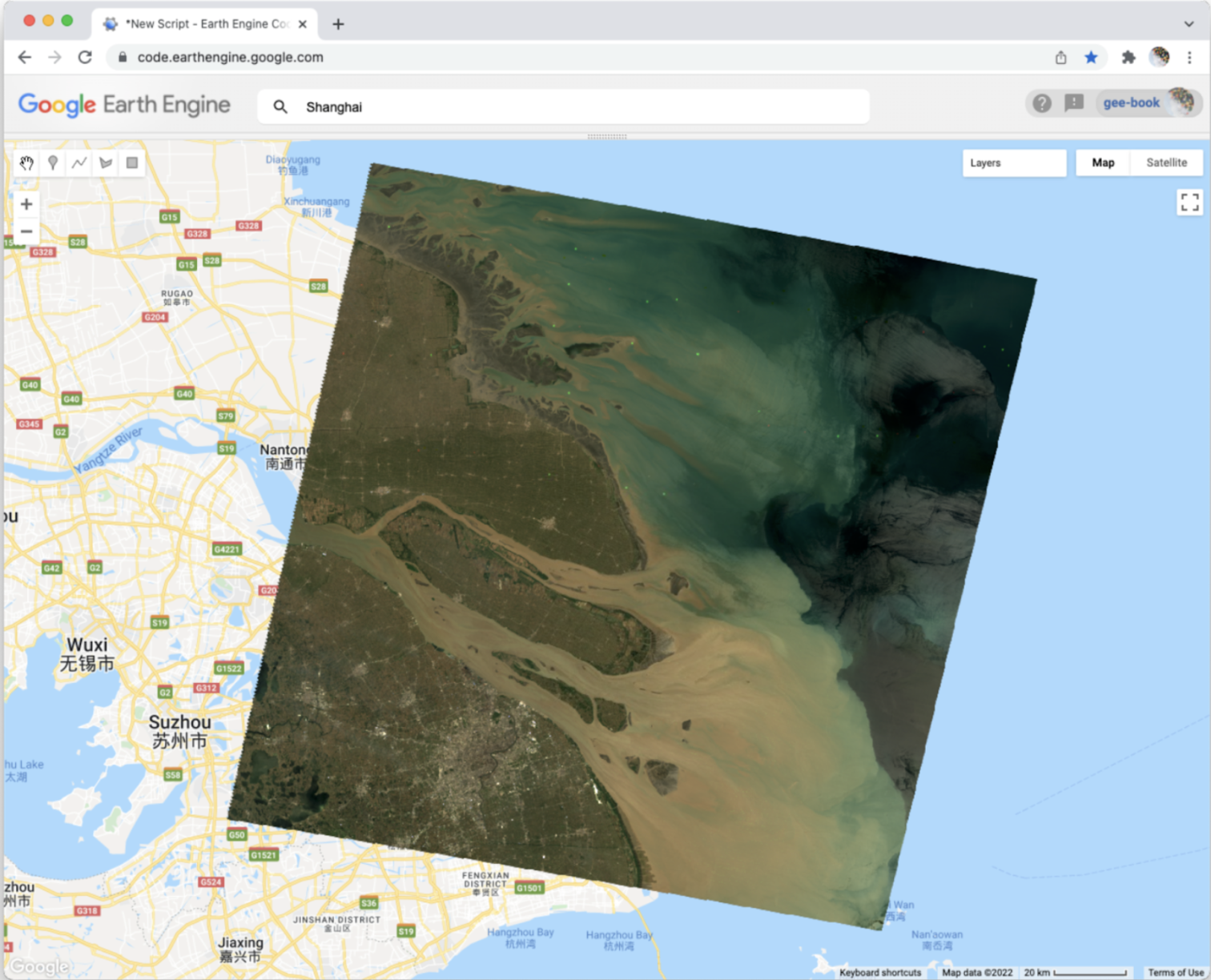 True color composite result